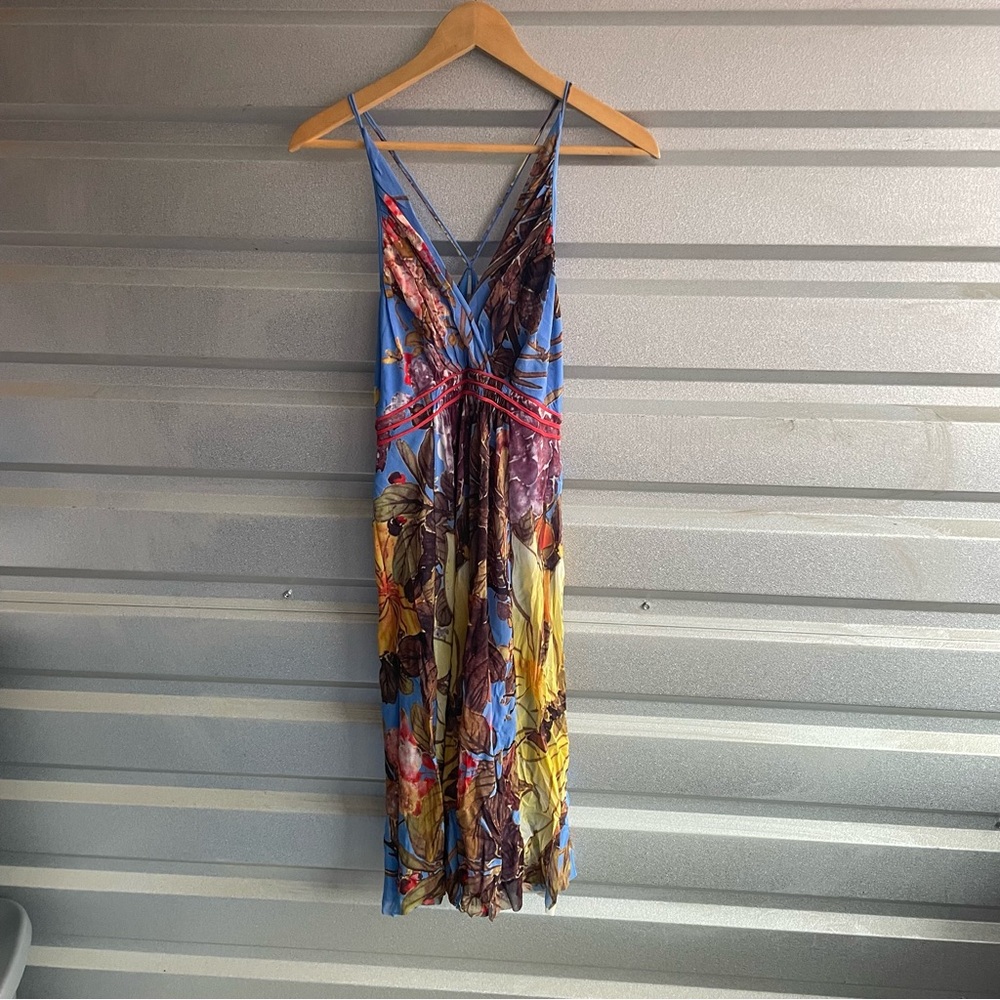 Vivienne Tam vintage Y2K colorful cocktail dress